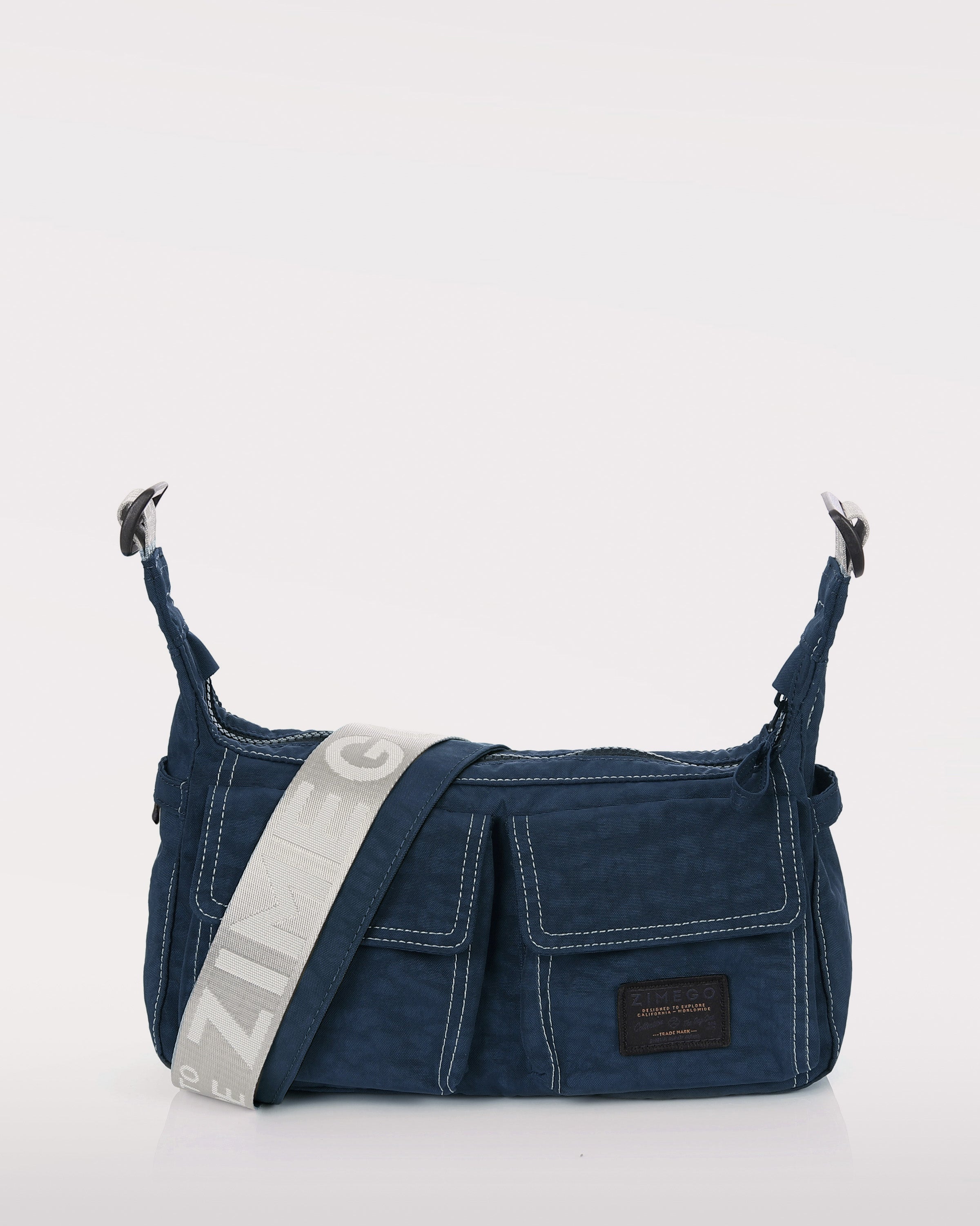 zimego shoulder hobo bag navy product detail view image