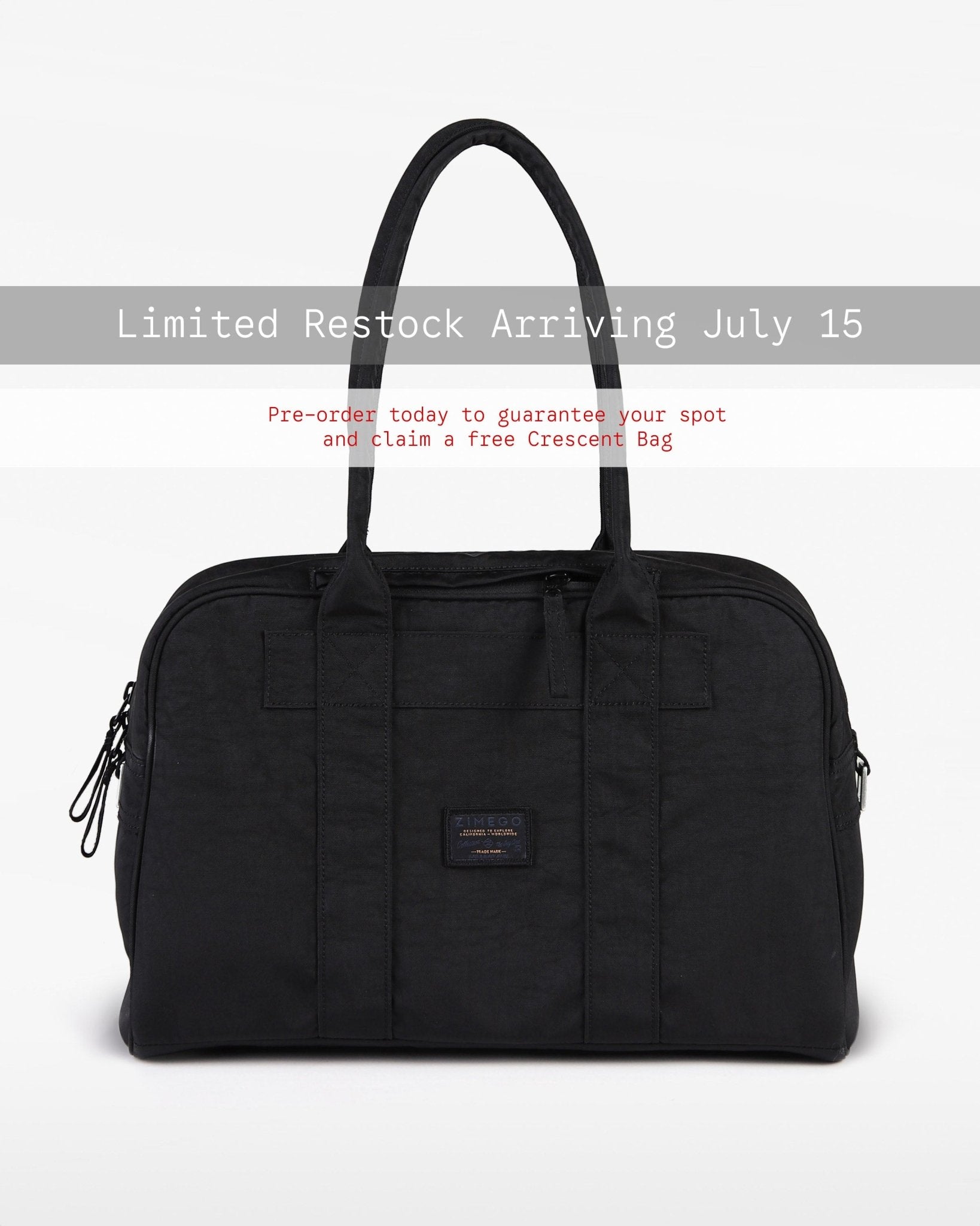 Cargo Bowler Bag - Pre-Order (Black) - Zimego Co.Cargo Bowler Bag - Pre-Order (Black)Duffel