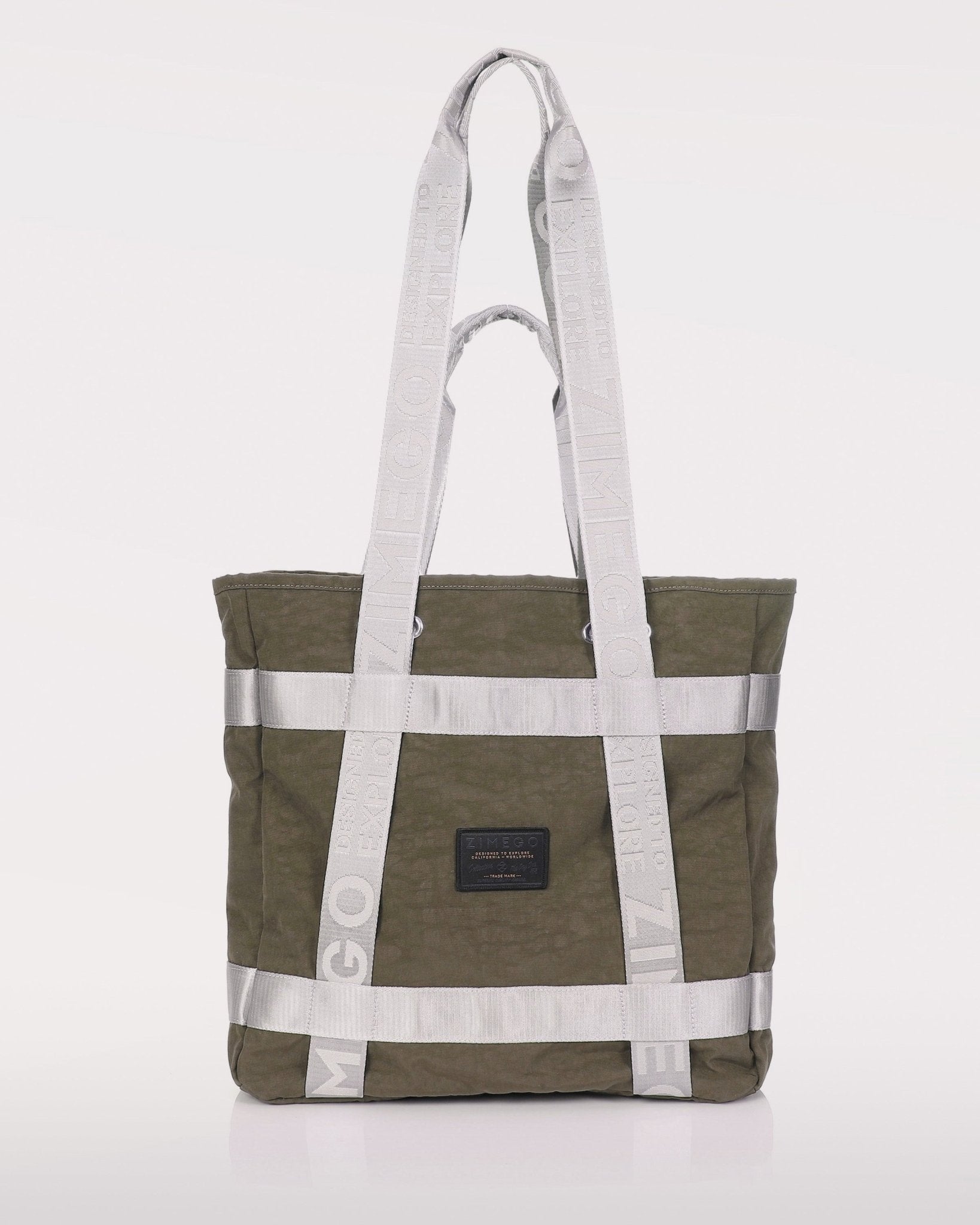 THE TWO WAY TOTE - Zimego Co. - THE TWO WAY TOTE - Unisex Tote - Dark-Olive -