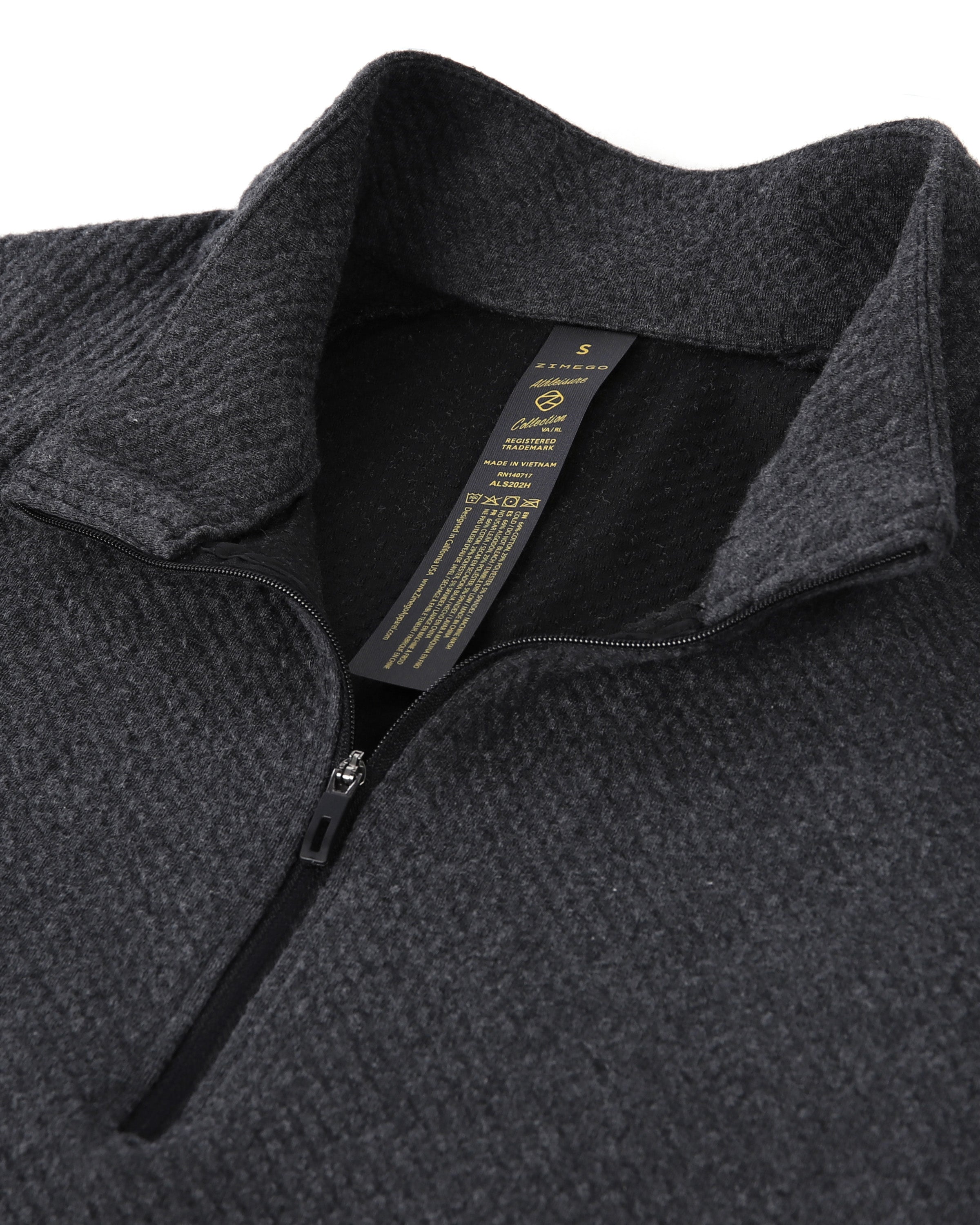 ZIMEGO Men's Slim Roadtripper Half Zip Pullover Sweatshirt