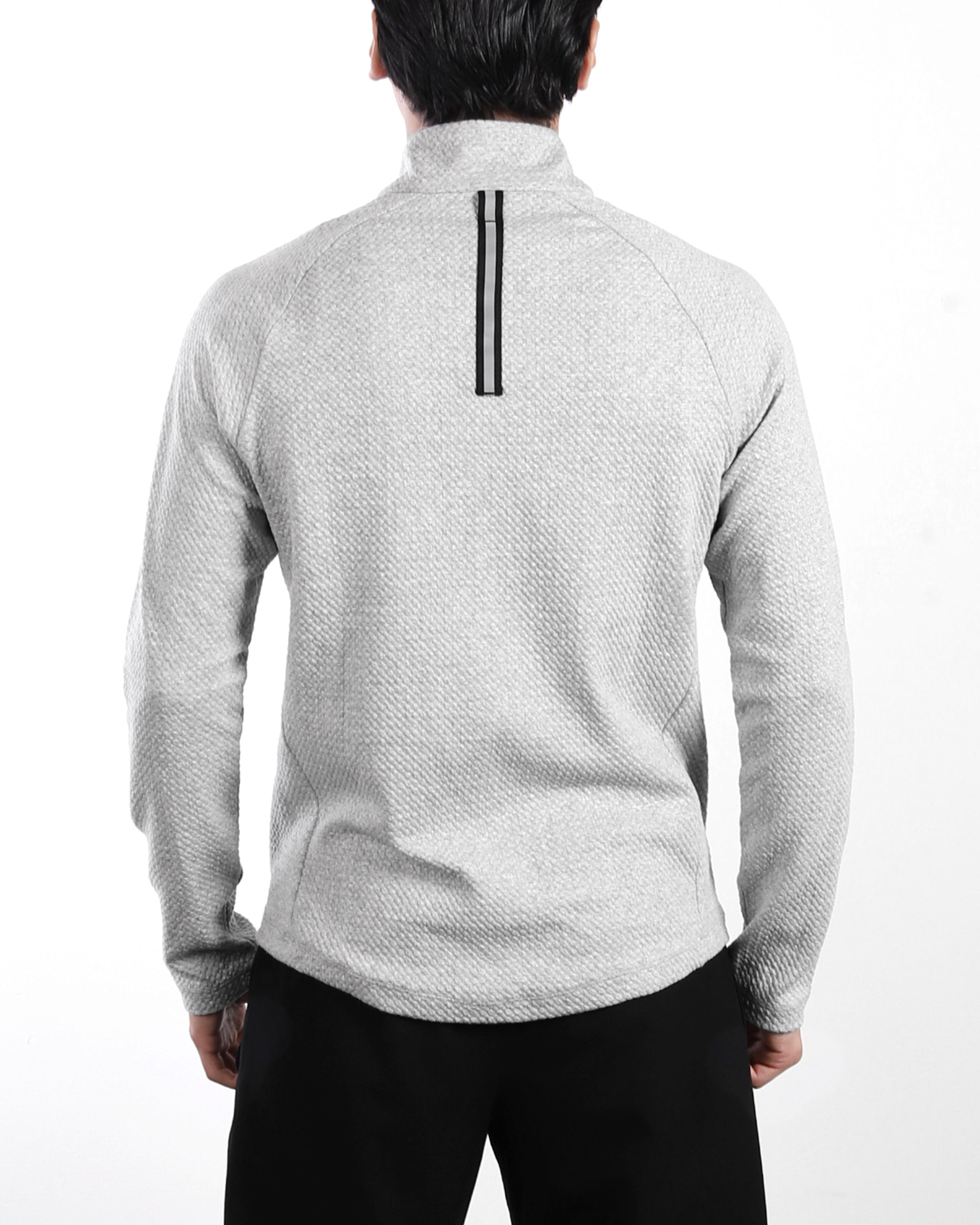 Slim Roadtripper Half Zip Pullover Sweatshirt (Heather Grey)
