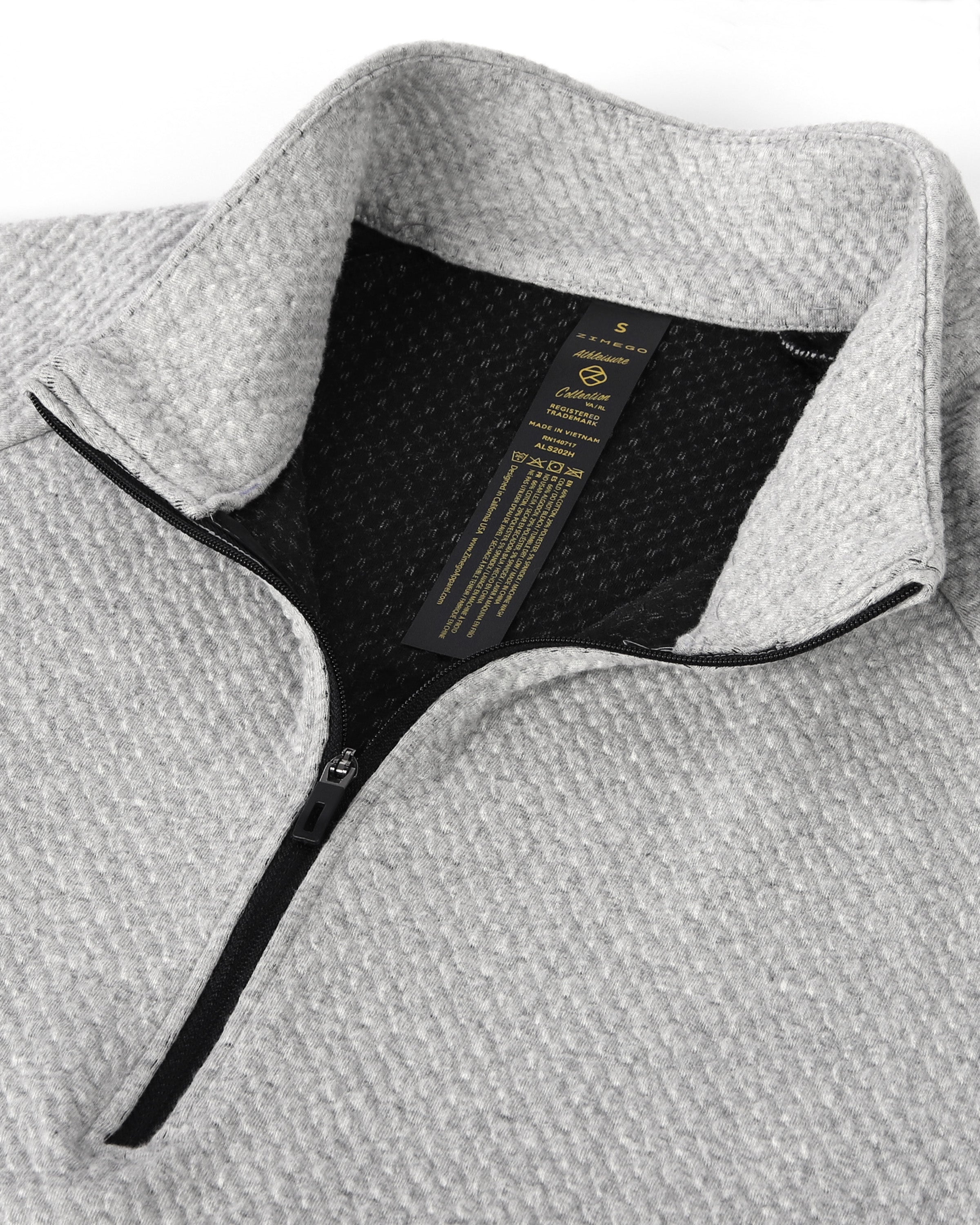 ZIMEGO Men's Slim Roadtripper Half Zip Pullover Sweatshirt Pack of 2