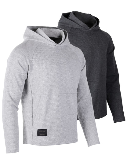 ZIMEGO Men's Slim Roadtripper Pullover Hoodie - Pack of 2