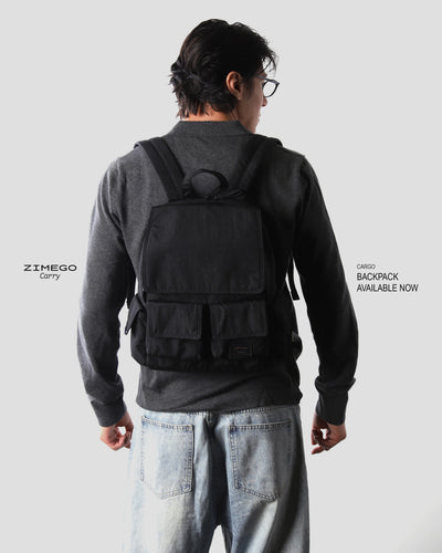 Cargo Laptop Backpack (Black)