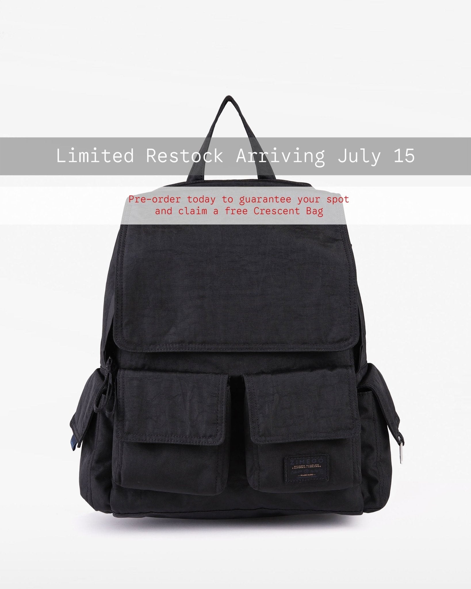 CARGO LAPTOP BACKPACK - Pre-Order (Black) - Zimego Co.CARGO LAPTOP BACKPACK - Pre-Order (Black)Backpack