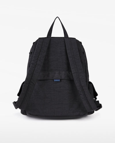 CARGO LAPTOP BACKPACK - Pre-Order (Black) - Zimego Co. Black CARGO LAPTOP BACKPACK - Back View Trolley