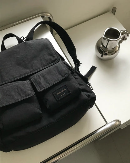 CARGO LAPTOP BACKPACK - Pre-Order (Black) - Zimego Co.CARGO LAPTOP BACKPACK - Pre-Order (Black)Backpack