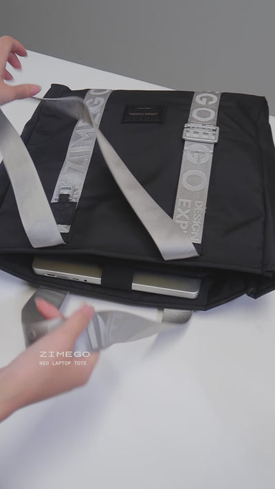 NEO LAPTOP TOTE (Black)