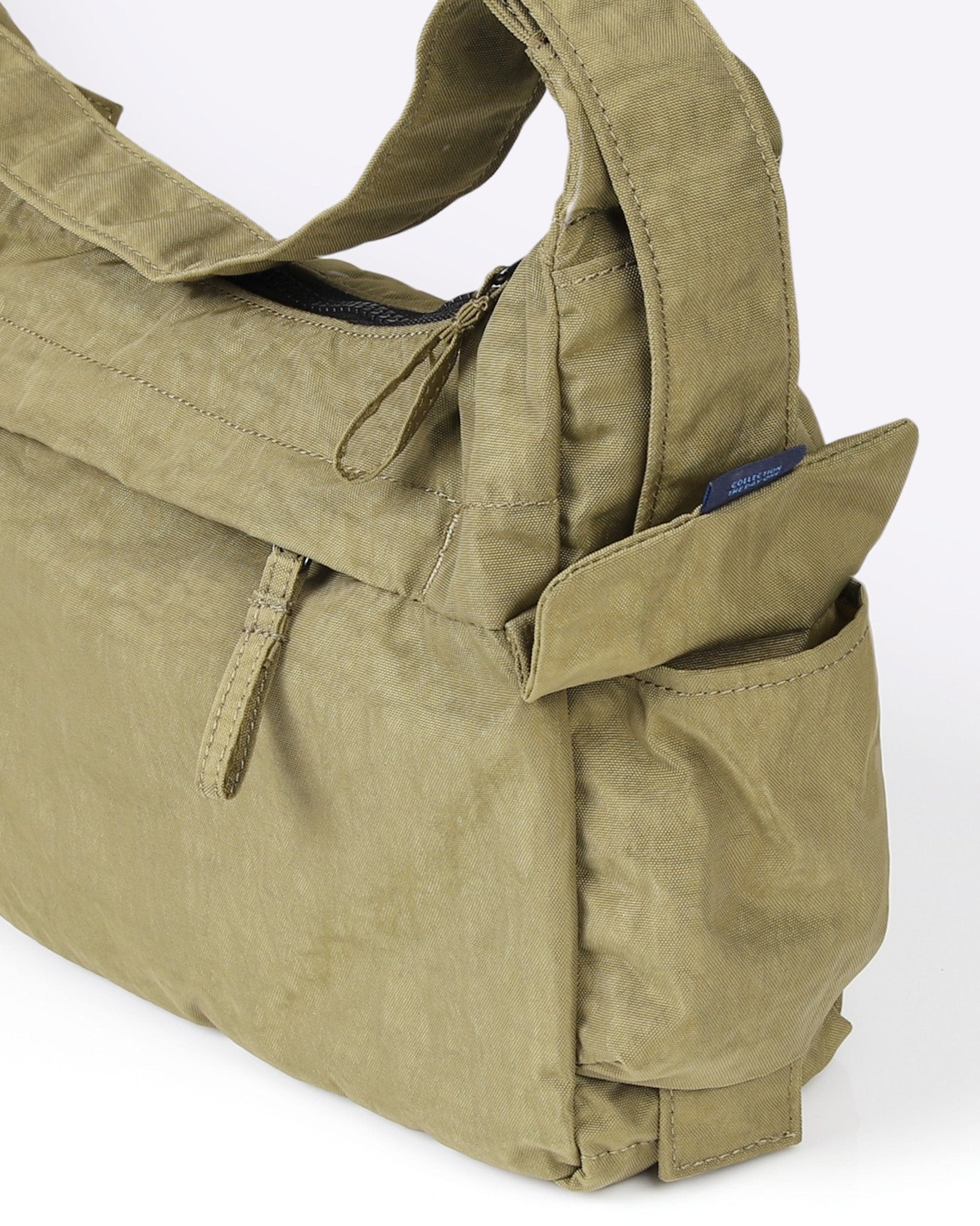 Zimego CARGO Pockets Crescent Bag Crossbody Messenger for Women