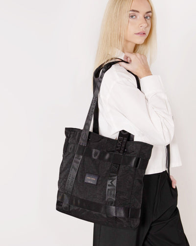 THE TWO WAY TOTE - Zimego Co. - THE TWO WAY TOTE - Unisex Tote - Black -