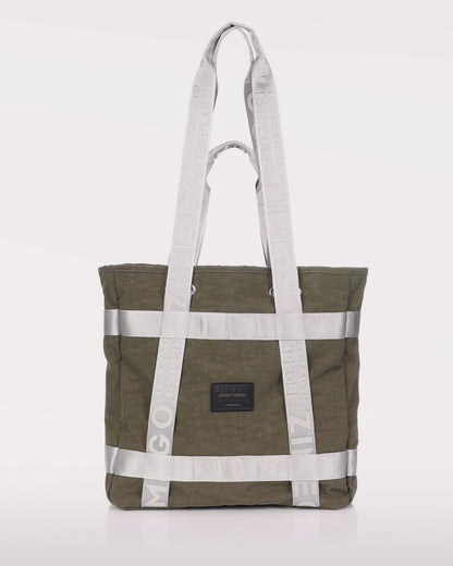THE TWO WAY TOTE - Zimego Co. - THE TWO WAY TOTE - Unisex Tote - Dark-Olive -