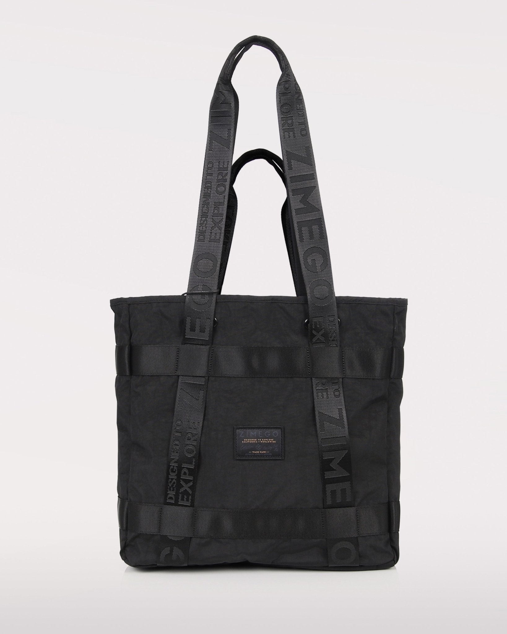 THE TWO WAY TOTE - Zimego Co. - THE TWO WAY TOTE - Unisex Tote - Black -