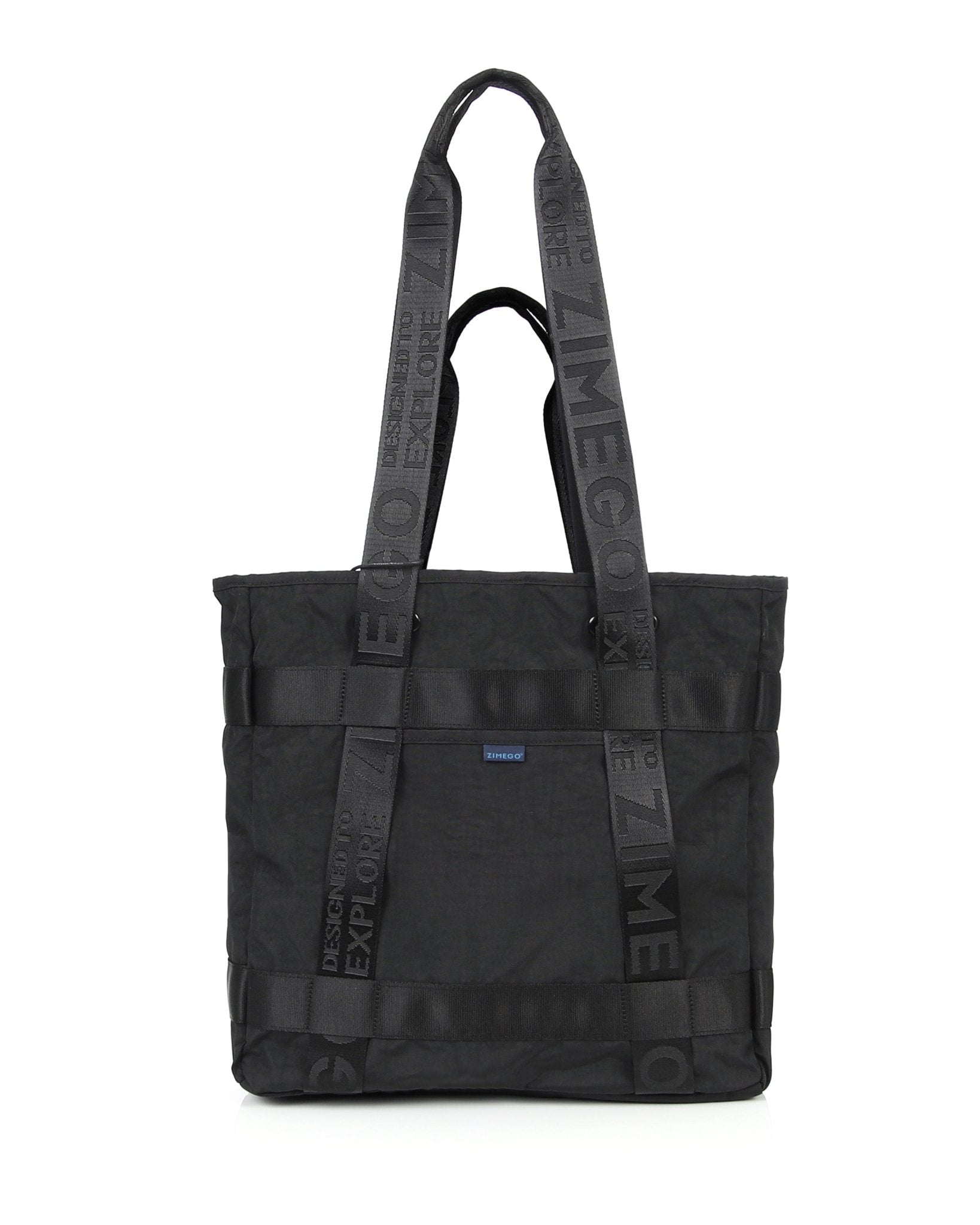 THE TWO WAY TOTE - Zimego Co. - THE TWO WAY TOTE - Unisex Tote - Black -