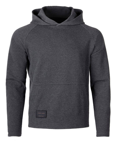 ZIMEGO Men's Slim Roadtripper Pullover Long Sleeve Hoodie Charcoal Front View