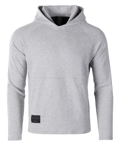 ZIMEGO Men's Slim Roadtripper Pullover Long Sleeve Hoodie Heather Grey Front View